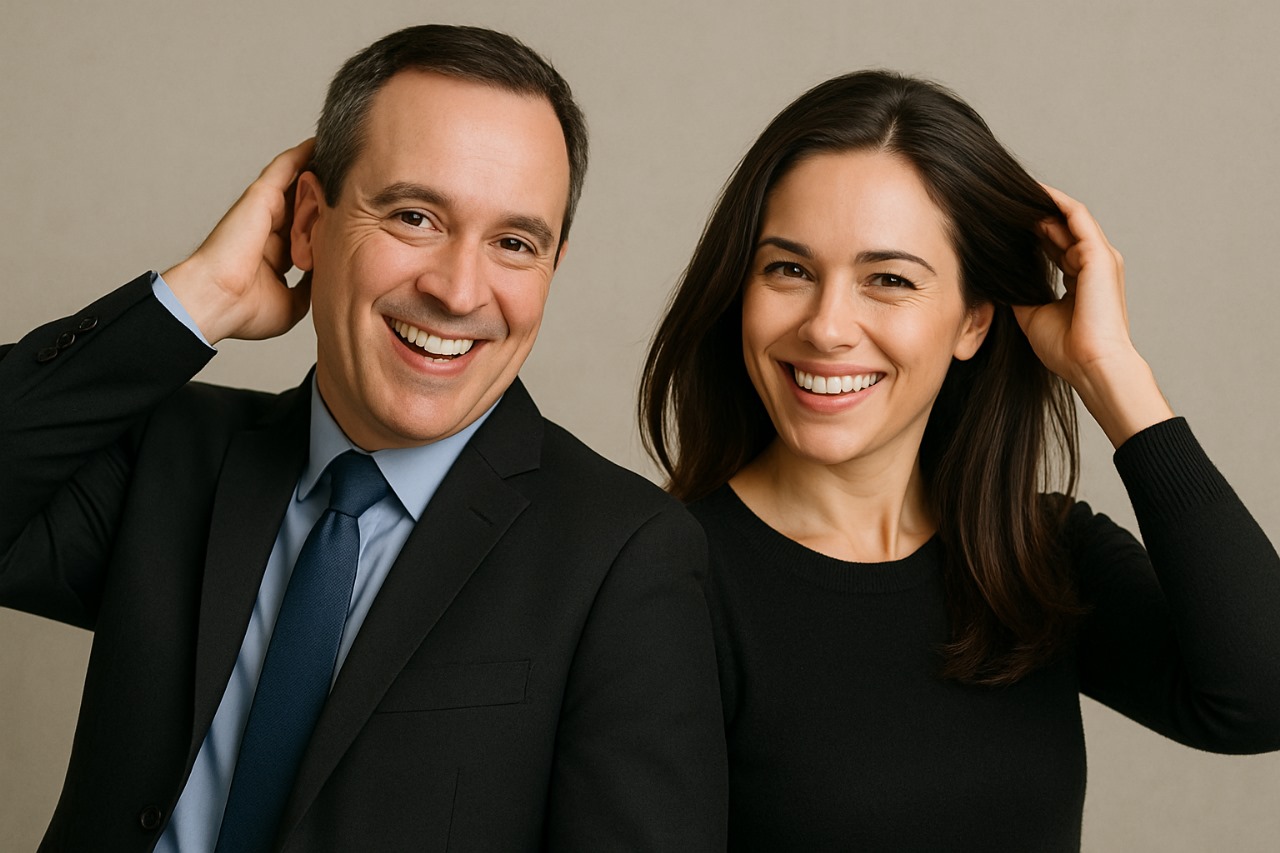 Depois – cabelos limpos e saudáveis